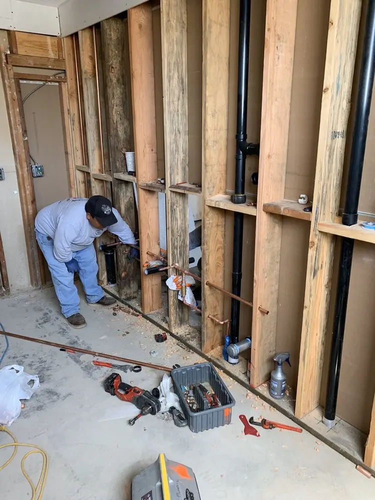 Commercial rough-in plumbing for Water Heater Replacement in Tierra Linda